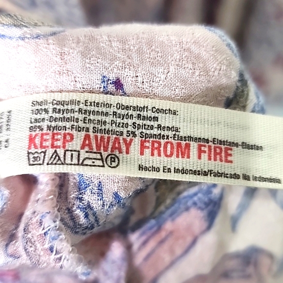 Free People She Moves Chemise high neck lace trim mini dress size S - Picture 5 of 6